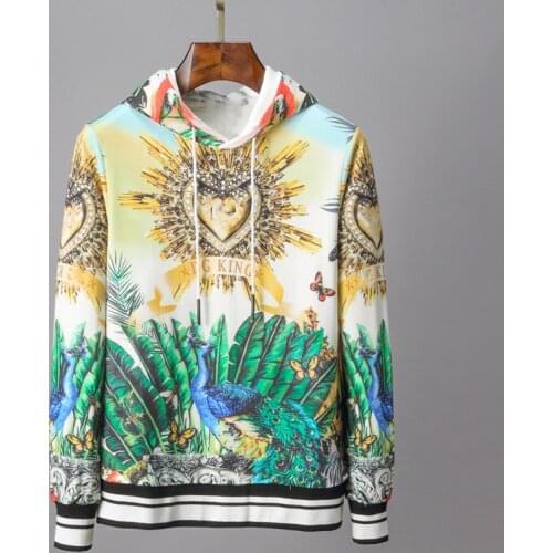 Fashion hoodies sweatshirts print cotton Autumn and winter long sleeves jogging Sportswear coat hoodies men 2021