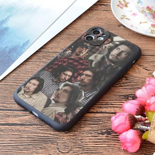 For iPhone Adam Driver Flip Zimmerman In Blackkklansman Collage 2018 Print Soft Matt Apple iPhone Case