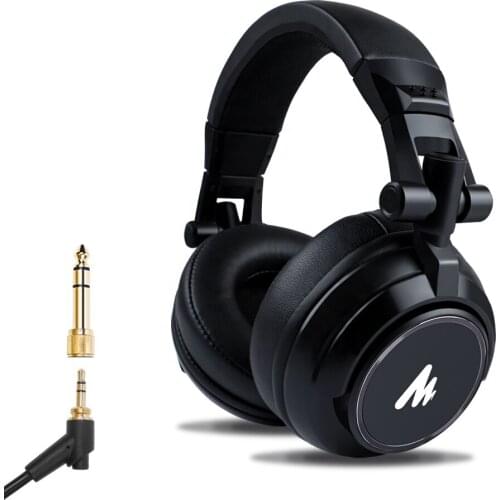 DJ Monitor Headphones Sound Quality Dynamic Over Ear Stereo Studio Real-Time Monitor Headphone