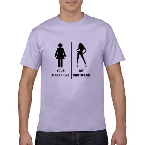 2021 New summer your girlfriend and girlfriend mans humorous shirt funny pattern T-shirt Gothic hip-hop jacket mans Harajuku