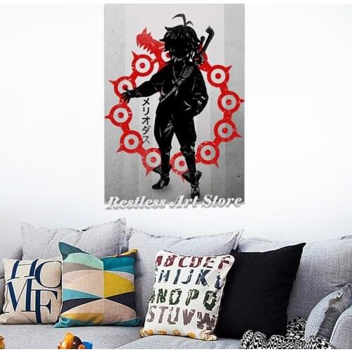 Dragons Sin Of Wrath Meliodas Poster Framed Wooden Frame Canvas Wall Art Decoration Prints For Living Room Home Decor Painting