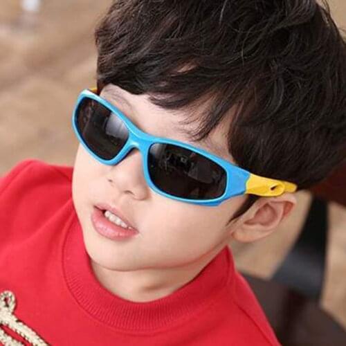 Sport Square Sunglasses Children Sun Glasses for Kids Luxury Brand Designer Eyeglasses Retro Goggle Shades for Boy Girl