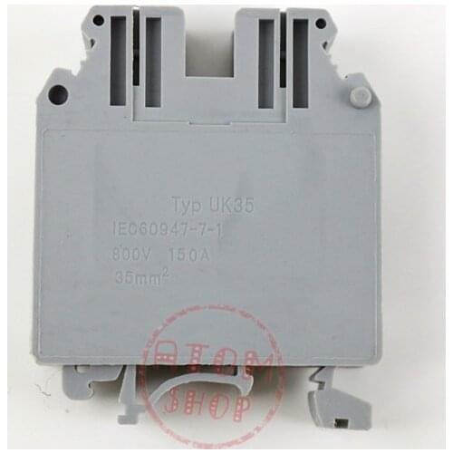 UK35 DIN Rail Universal Terminal Blocks Screw Type Type High Quality lug plate UK35 1PC