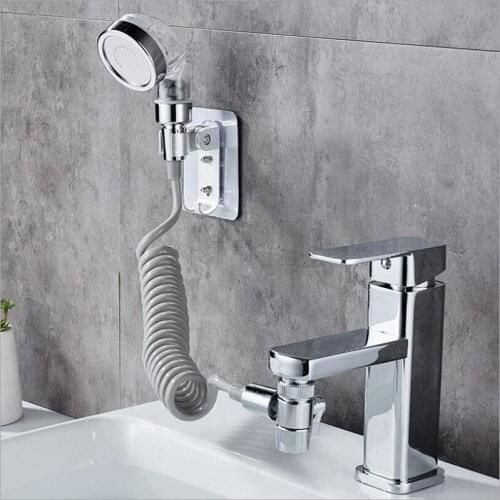 Bathroom Wash Face Basin Water Tap External Shower Toilet Hold Filter Flexible Small Nozzle Suit Wash Hair House Artifact Shower