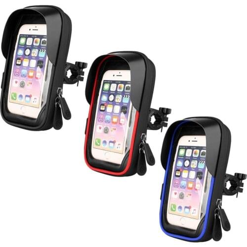 Waterproof Bicycle Phone Holder Bag Touch Screen MTB Bike Motorcycle Holder Stand Pouch Case for 5.5-6.5 inch Mobile Phone Shell