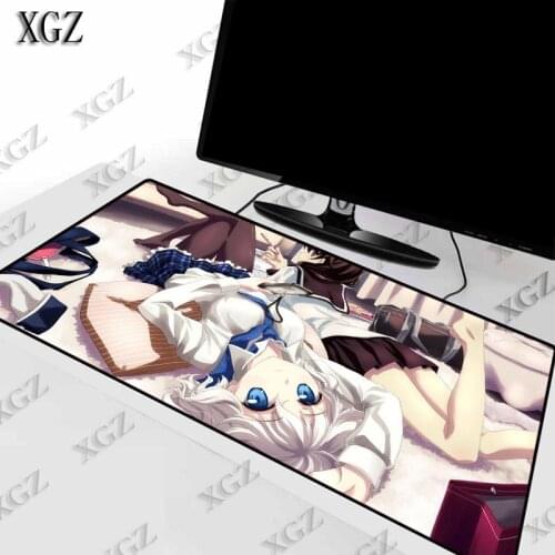 XGZ Sexy Girl High Quality Lock Edge Gaming Mouse Pad Gamer Game Anime pad Mat Speed Version for Csgo LOL Dota2