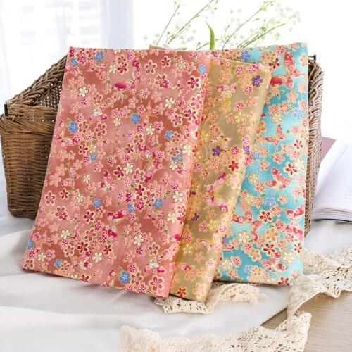 Japanese Soft Floral Butterfly Fabric Twill Cotton Sewing Material W90
