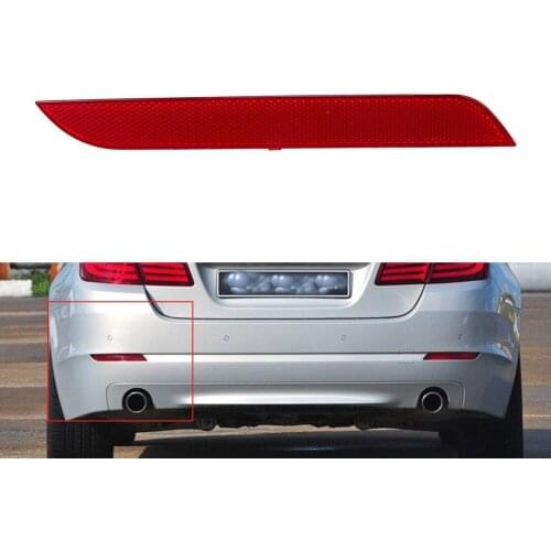 Car Rear Bumper Reflector Light Tail Lamp Fit For BMW 5 Series F10 F18 Sedan 535i 550i 528i Pre-facelift 10-13 Left Side NO bulb