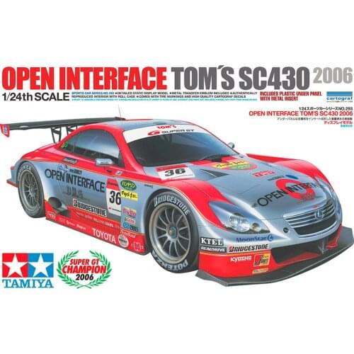 1/24 Tamiya plastic assembling car model toy Lexus SC403 track racing DIY assembling kit #24293