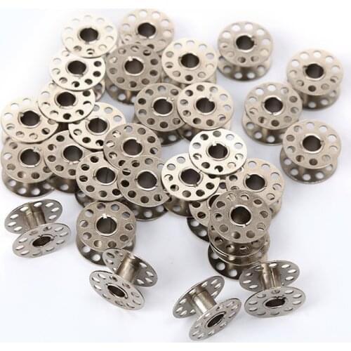 10PCS High Quality Metal Bobbins Spool Sewing Craft Tool Stainless Steel Sewing Machine Bobbins Spool for Brother Janome Singer