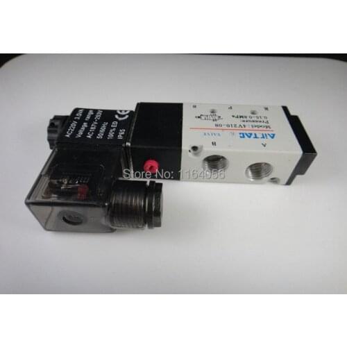 1x 4V210-08 5Ports2Position Single Solenoid Pneumatic Air Valve 1/4" BSPT DC24V