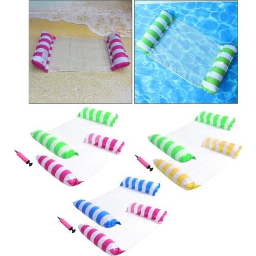 2pcs Inflatable Lounge Float Raft Water Hammock for Swimming 51"x27.5"