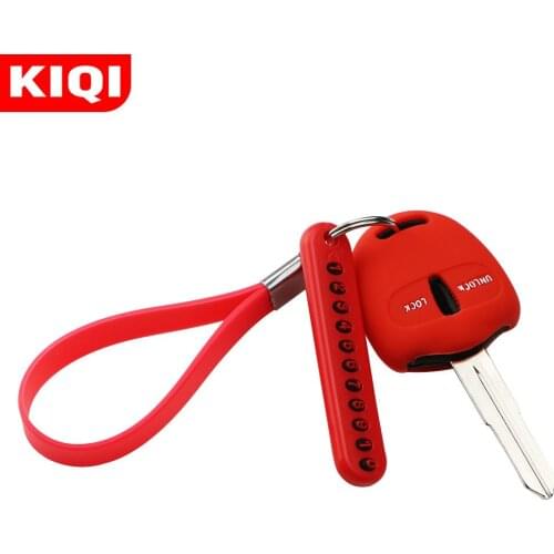 3Pcs Silicone Car Key Cover Case Key Chain with Phone Number Card Holder for Mitsubishi Lancer EX ASX Outlander Galant Pajero