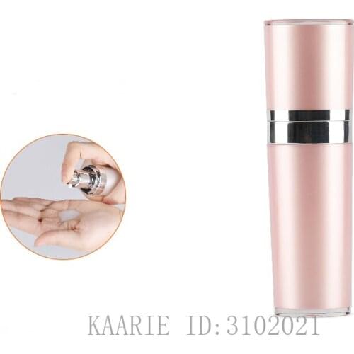 30ml 20pcs Empty Acrylic Pink Cone Lotion Pump Bottle,DIY Refillable Professional Travel Containers,Portable Emulsion Package