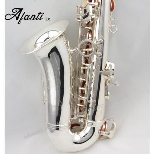 Afanti Silver Plated Alto Saxophone (AAS-100S)