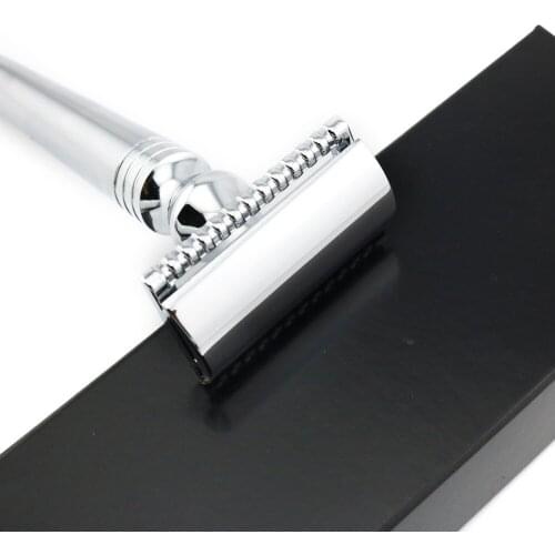 Double Edge Safety Razor Shaving Razor Silver Manual Razor Classic Style 12.3CM Long Handle Lyrebird HL5 80PCS/LOT NEW