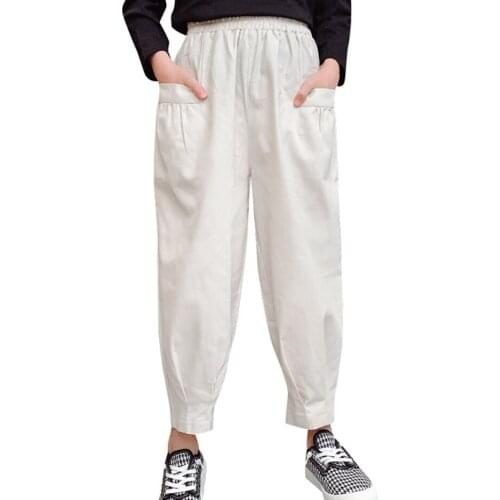 Pants For Girls Solid Color Girls Pants Casual Style Child Pants Spring Autumn Girl Clothes 6 8 10 12 14