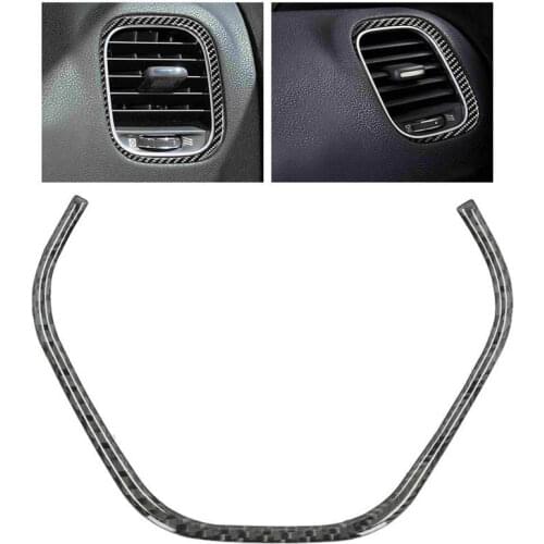 Co-Pilot Central Control Air Condition Vent Trim Carbon Fiber Decor Fit for Dodge Charger 2011 2012 2013 2014 Car accessories