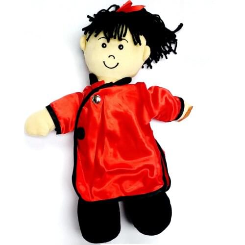 Girl Ethnic6 educational learn cloth dress tie shoelaces Buckle Body Stuffed Toy Realistic Baby Doll Birthday Christmas Gifts