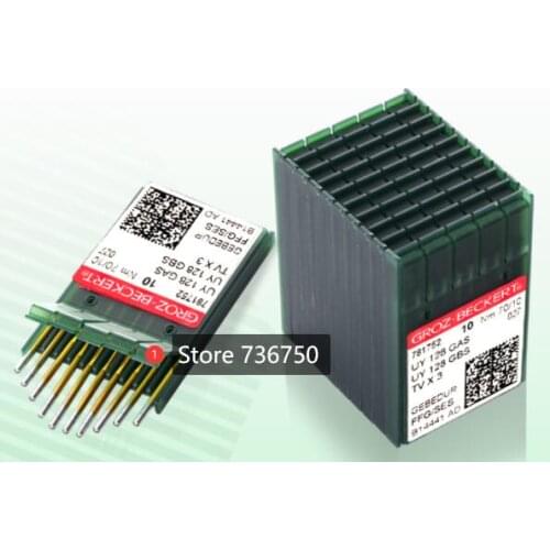 500 needles pack UY 128 GAS GEBEDUR UY128 GBS 1280 149X3 149X31 TVX3 Genuine Groz Beckert golden sewing needle