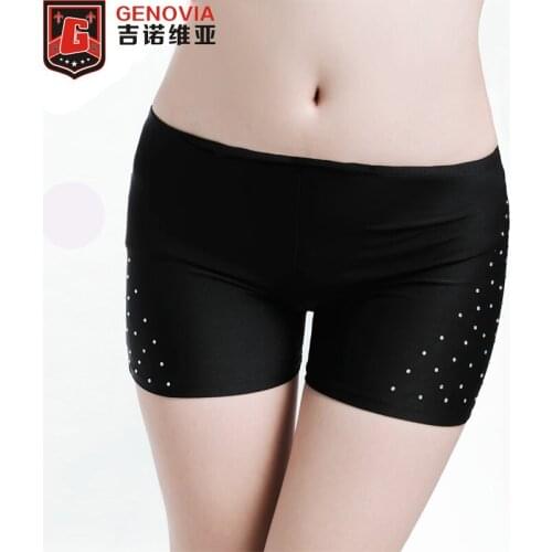 2018 Belly Dance Costume Woman Safe Underwear Rhinestone Safety Short Pant 14colour