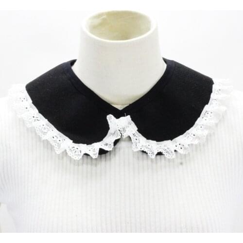 Lace Floral Fake Collars Shawl for Women Shirt Removable False Collar Half Shirt Blouse Tops Detachable Collars Nep Kraagie