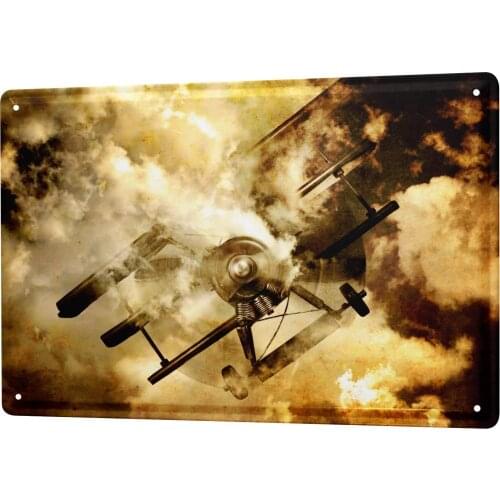LEotiE SINCE 2004 Tin Sign Jorgensen Photography Photo Images double decker triple decker Cloudmist 20x30 cm Large Metal Wall