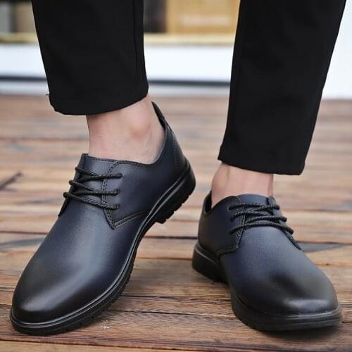 Old Skool Shoes Pure Leather Shoes For Men Mens Moccasins Dress Sapato De Couro Masculino Lather