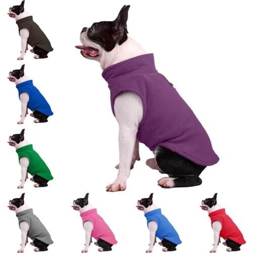 Pet Dogs Clothes Winter Fleece Costumes Puppy Bulldog Clothing Jacket For Small Dogs Chihuahua Dog Vests LP7
