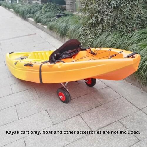 Portable Lightweight Foldable Boat Kayak Carrier Canoe Dolly Tote Trolley Transport Trailer Cart Removable Wheels