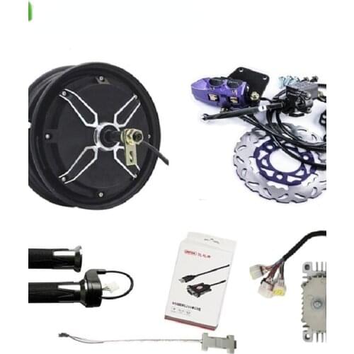 QS205 10inch 4000W 55H V3 Hub Motor with Kelly Sine-wave Controller with Regenerative function