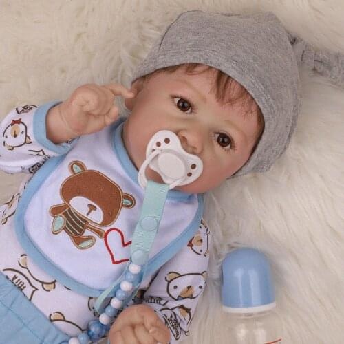 Reborn Baby Doll Soft Silicone Body Realistic Fashion Doll Newborn Toy Kids Birthday Gifts