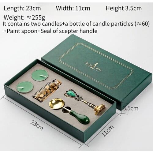 Hand Vintage Detachable European Spoon Stamp Seal Wax Seal Gift Box Candle Craft Packaging Gifts DIY Holiday Wedding Supplies