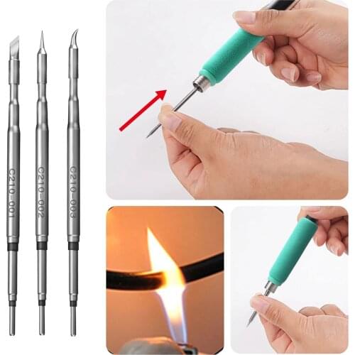 Universal JBC 210 Soldering Iron Tips Lead Free Welding Tip T26 Handle Iron Tips Heating Core 2 in 1 Solder Station Handle Tips
