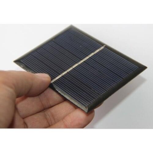 0.7W 5V 120MA Polycrystalline Mini Solar Cells DIY Solar Panel Battery System Charger For 3.7V light Study 65*88MM 2pcs