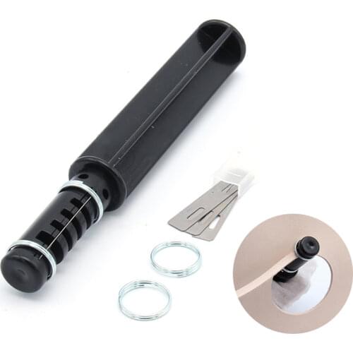 1PC Leather Tool Swivel Leather Strip Strap Hand Cutter Leathercraft Knife with 3 Blades DIY Leather Cutting Tool