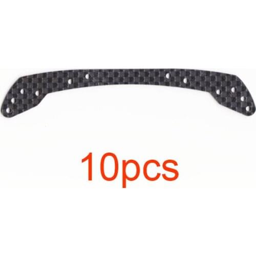 10PCS 94950/95072/95253 1.5mm Front Reinforcing Plate Carbon Fiber Faucets for RC Tamiya Mini 4WD Racing Car 15472