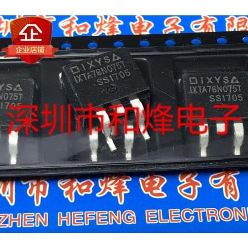 100% New&original IXTA76N075T TO-263 75V 76A