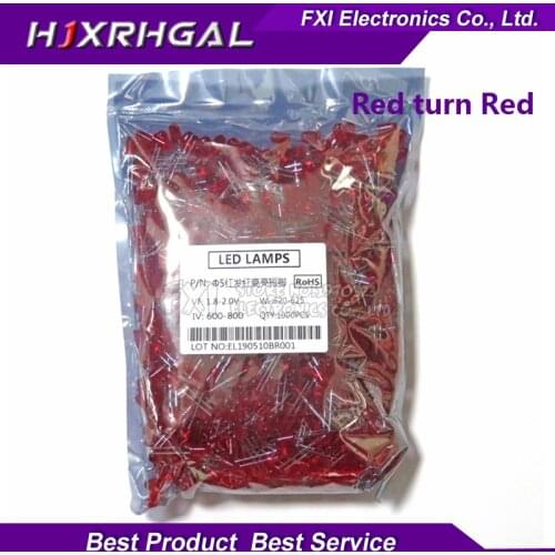 1000pcs Red light-emitting Red turn Red 5mm led new original