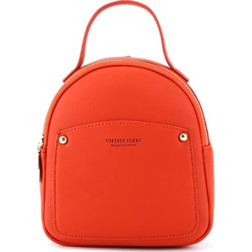 2021 Women backpack mini pu leather girl backpack small lady travel back pack bag girl school bag