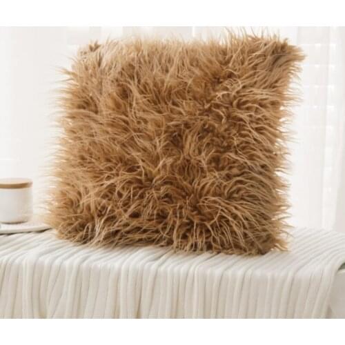 Furry Pillowcase Long Hair Pillow Plush Case Throw Pillow Case Home Bed Room Sofa Pillow Cover Decorative New Luxury Series