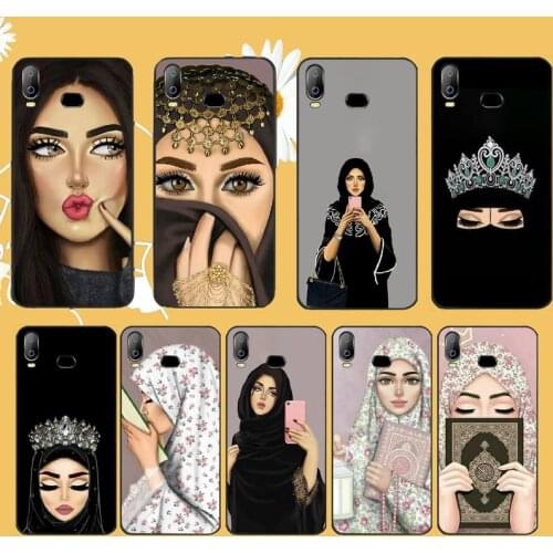 Muslim Islamic Arabic Hijab Face Gril Eyes Koran Coque Shell Phone Case For Samsung A10 A20 A30 A40 A50 A70 A71 A51 A6 A8 2018