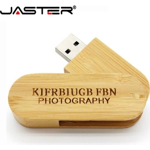 JASTER LOGO customize wooden portable Wood USB Flash Drive pen drive 4GB 8GB 16G 32GB 64GB Memory stick U dick wedding gifts