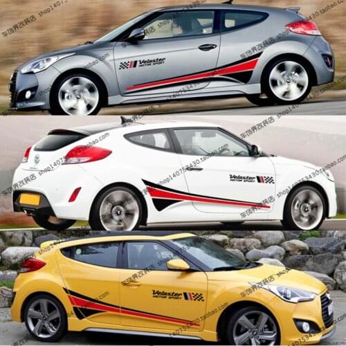 FOR Hyundai Veloster car sticker body exterior modification customized special sports decal
