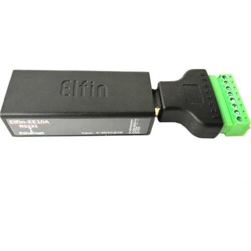 Elfin-EE10 serial server RS232 single serial server to Ethernet ModbusTCP/HTTP