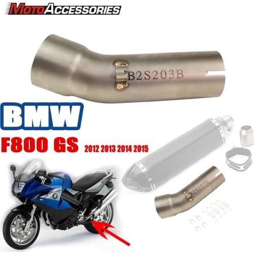 BMW Motorcycle Exhaust Middle Pipe Link Pipe Slip On Section Muffler For BMW F800 2012 2013 2014 2015