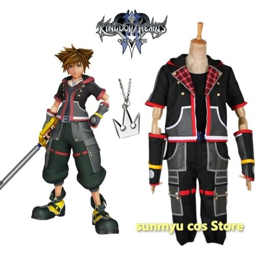 Kingdom Hearts 3 Sora Adult and Children size can be made Cosplay Costume Custom Size Halloween wholesale