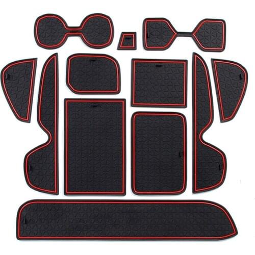 Water cup storage mats Left rudder model 13 pcs Anti-slip door slot For Toyota 19-20 RAV4 modified interior