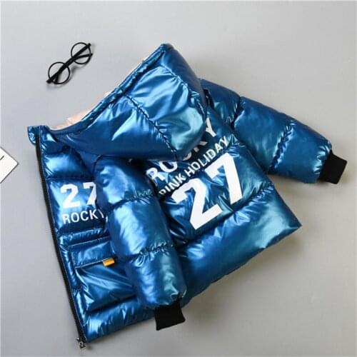 Boys Jackets 2021 Children Hooded Outerwear Boys Winter Thick Warm Fashion Coat Kids Zipper Casual Waterproof Down Jacket 2-6 Y