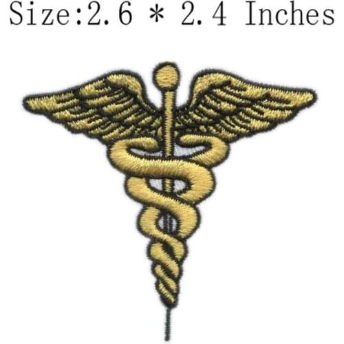 Angel truncheon and snake 2.6"wide embroidery patch for ribbon embroidery/patch for cloth/iconic